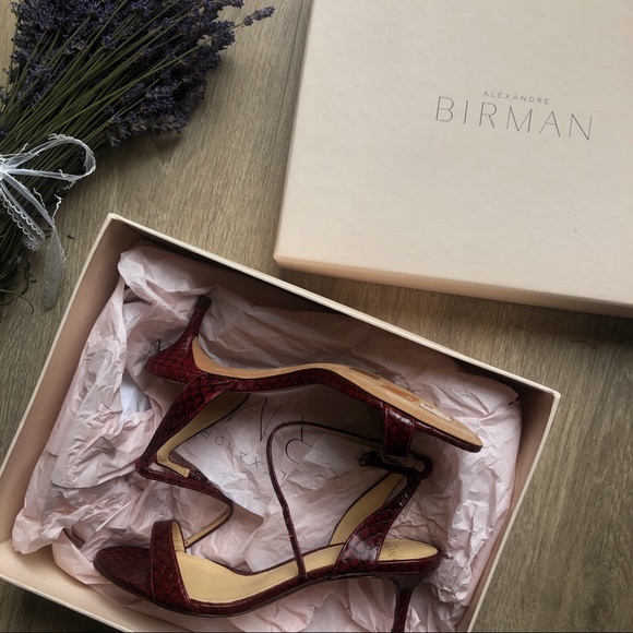 Deep Red Alexandre Birman Heels - Picture 1 of 3